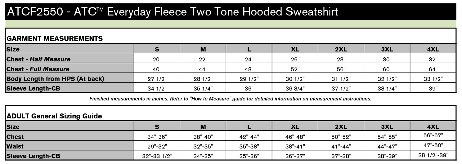 ATCF2550-SIZE-CHART